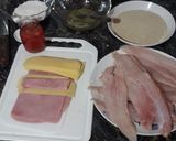 Foto del paso 1 de la receta: Filet de merluza relleno (al disco)