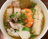 A picture of step 3 of Bún mắm.