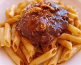 Foto del paso 14 de la receta: Macarrones "revolcones" con carrilleras guisadas en Oporto