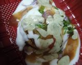 A picture of step 3 of Alu Tikki Chat.
