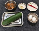 黃瓜香菇炒蛋(簡單料理)的食譜步驟1照片