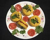 A picture of step 7 of Disc Dhokla Sandwich.