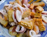 Hình bước làm 4 của món Bánh canh tôm, mực và chả cá