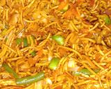 A picture of step 8 of Chinese Bhel.