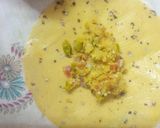 A picture of step 2 of Leftover veg papad pattie.