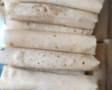 A picture of step 2 of Chicken spring roll ❤.