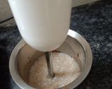 A picture of step 2 of Hershey's chocolate and cocoa thick shake.