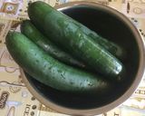 A picture of step 1 of Pickled cucumber salad.