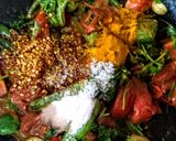 A picture of step 4 of Indian style tomato chutney.