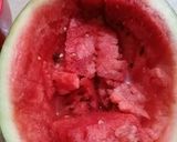 A picture of step 1 of Watermelon cooler.