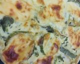 Foto del paso 5 de la receta: TARTA DE 🥒ZUCHINIS🥒 Y 🧀🧀QUESOS🧀 (en horno eléctrico)
