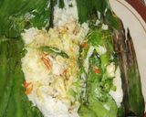 Foto langkah ke 9 dari resep Nasi Bakar Teri & Cumi Asin.