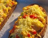 Sonkás, kukoricás, hagymás grillezett melegszendvics (vegán) recept fázis 4 fotója