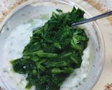 A picture of step 2 of Cucumber and spinach raita.