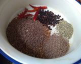 A picture of step 1 of Chaat masala.