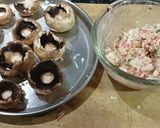 A picture of step 2 of Airfryer Stuffed Mushroom.