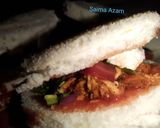 A picture of step 5 of Chessy bread pizza 🍕چیزی بریڈ پیزا🍕.