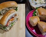 Gambar langkah 5 resipi Sandwich ayam ala Sugarbun.