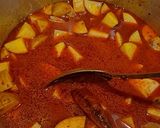 A picture of step 4 of Gujarati Style Potato Sabzi Rasawala batata nu shaak.