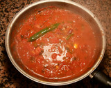 Foto del paso 5 de la receta: Salsa de tomates picante con aceitunas negras