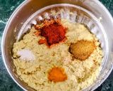 A picture of step 3 of Soya chunks and Yellow Moong dal Cutlets.