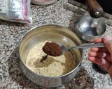 A picture of step 2 of Chocolate Pin wheel Rolls.