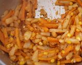 A picture of step 7 of Vegetable kathi roll.