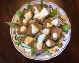 A picture of step 3 of California Farm Venison Meatballs on Toast.