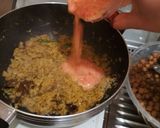 A picture of step 4 of Chole masala or chickpeas masala.