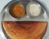 A picture of step 6 of Mysore Masala Dosa with Mysore Chutney.