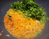 A picture of step 3 of Methi Moong Dal Sabzi.