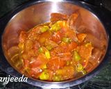 A picture of step 6 of Tomato green chilli veg.