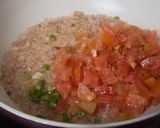 A picture of step 3 of Paav bhaji.