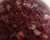 Foto langkah ke 2 dari resep Tumis Jantung Sapi Pedas Manis.
