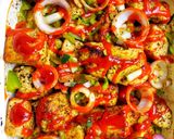 A picture of step 2 of Oven grilled spicy tofu.