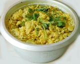 A picture of step 5 of Masoor dal lima beans rice.