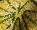 Foto del paso 7 de la receta: Risotto de ciervo, calamares,y espárragos verdes