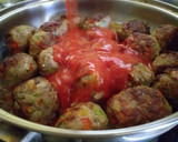 Foto del paso 7 de la receta: Albóndigas de carne con pimiento asado y verduras