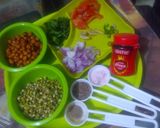 A picture of step 1 of Sprouts cheela.