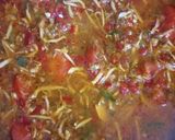 Foto langkah ke 3 dari resep Sayur Pedas Jantung Pisang Bunga Pepaya.