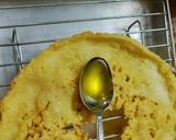 A picture of step 7 of Kesari Rabri Ghevar.