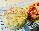 Foto del paso 5 de la receta: Hamburguesa de pollo con trigueros 🐣 🍔 🎋