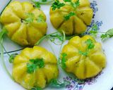 Hình bước làm 5 của món Bánh bí đỏ tôm thịt
