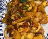 Foto langkah ke 7 dari resep Udang Cumi Asam Manis Saos Tiram Satset.