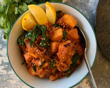 A picture of step 7 of Saag Aloo.