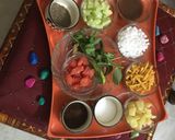 A picture of step 1 of Farali sabudana bhel.