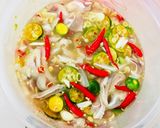 Hình bước làm 5 của món Tai heo ngâm xả tắc