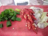 Tempe bumbu sarden