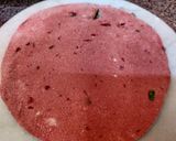 A picture of step 3 of Beetroot chapati with beetroot dip.