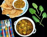 A picture of step 6 of Palak Aloo ki sabzi.